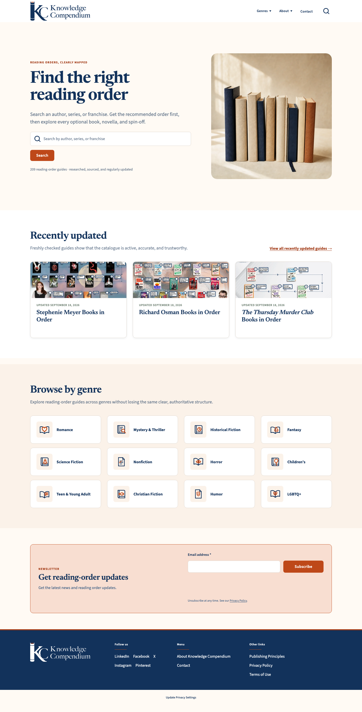 Website editorial Knowledge Compendium