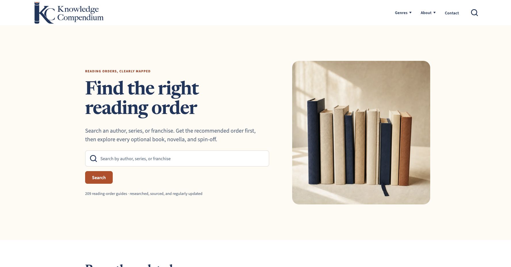 Website editorial Knowledge Compendium